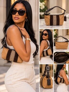 Authentic coach mini purse